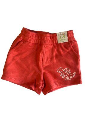Garanimals Baby Red Dinosaur French Terry Shorts 6-9 Months
